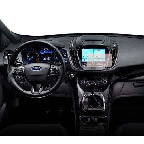 Duragon matt képernyővédő fólia Ford Kuga 2016-2019 navigációs képernyőre szerelve