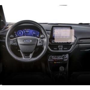 Folie de protecție mată Duragon instalată pe ecranul de navigație Ford Puma 2019-2023, antireflex, anti-amprentă - Electronica auto