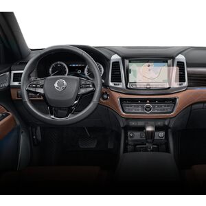 Duragon matt képernyővédő fólia felszerelve egy Ssangyong Rexton 2018-2021 navigációs képernyőjén - Fejegység kiegészítő