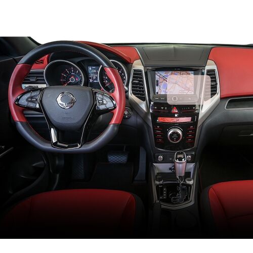 Navigációs Védőfólia, Duragon, Ssangyong Tivoli 2015-2019, matt Szilikon, karcolásgátló, ujjlenyomatmentes, tükröződésmentes, regenerálható