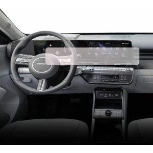 Folia ochronna Duragon zainstalowana na wyświetlaczu nawigacyjnym Hyundai Kona Electric 2023+ - Radio samochodowe