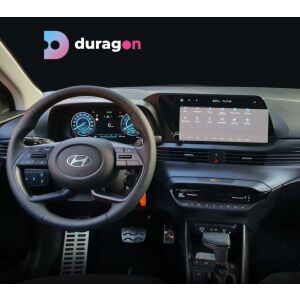 Protector ecran navigație Duragon Hyundai Bayon 2024+ instalat pe bord - Accesorii electronice auto
