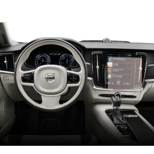 Folie de protecție Duragon pentru ecranul de navigație Volvo V90 Cross Country 2019+ instalată - Accesorii electronice auto