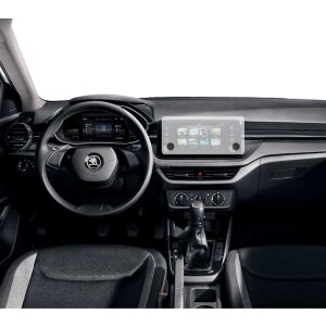 Duragon 8 hüvelykes navigációs képernyővédő fólia Skoda Fabia 2021+ autóba szerelve - Autóelektronika