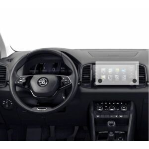 Folie de protecție Duragon pentru ecranul de navigație de 8 inch pentru Skoda Karoq 2021+ instalată în mașină - Accesorii electronice auto