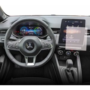 Folie de protecție Duragon instalată pe ecranul de navigație Mitsubishi Colt 2023+ - Accesorii electronice auto
