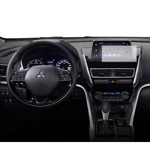 Folie de protecție Duragon pentru ecranul de navigație instalată pe bordul unui Mitsubishi Eclipse Cross 2017-2021 - Accesorii electronice auto