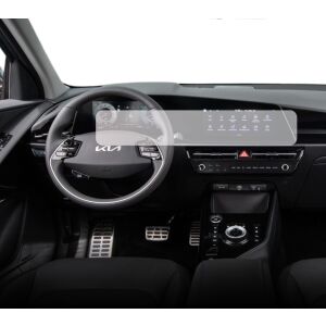 Folie de protecție Duragon instalată pe afișajele de navigație și instrumente Kia Niro 2024+ - Accesorii electronice auto