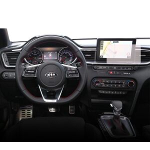 Folie de protecție mată Duragon instalată pe ecranul de navigație Kia Proceed 2024+ - Electronica auto