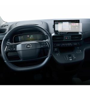 Folia ochronna na ekran nawigacji Duragon Opel Vivaro 2024+ zamontowana w samochodzie - Radio samochodowe