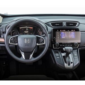 Folie de protecție ecran navigație Duragon instalată pe bordul Honda CR-V 2016-2019 - Accesorii electronice auto