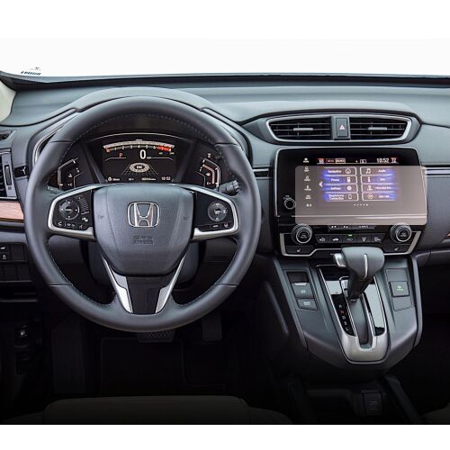 Duragon matt képernyővédő fólia Honda CR-V 2016-2019 navigációs képernyőre szerelve.