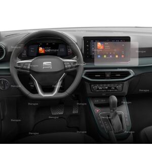 Folie de protecție mată Duragon instalată pe ecranul de navigație Seat Arona 2021+ - Electronica auto