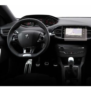 Folie mată de protecție Duragon instalată pe ecranul de navigație Peugeot 308 2017-2021 - Accesorii electronice auto