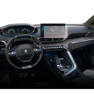 Folia ochronna na ekran nawigacji Duragon do Peugeot 3008 2020+ zainstalowana w samochodzie - Radio samochodowe