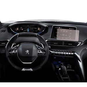 Matowa folia ochronna na ekran Duragon zainstalowana na ekranie nawigacji Peugeot 3008 2016-2020 - Pojazd i części