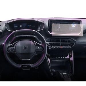Duragon Navigációs képernyővédő fólia Peugeot 2008 2023+ autó kijelzőjére telepítve - Autóelektronika