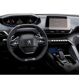 Folie de protecție Duragon instalată pe sistemul de navigație Peugeot 5008 2016-2020 - Accesorii electronice auto