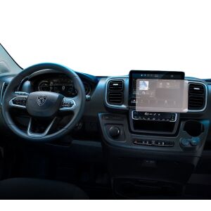 Duragon képernyővédő fólia felszerelve egy Peugeot Boxer 2024+ navigációs rendszerére - Autóelektronika