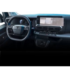 Folie de protecție Duragon instalată pe sistemul de navigație Peugeot Expert 2024+ - Accesorii electronice auto
