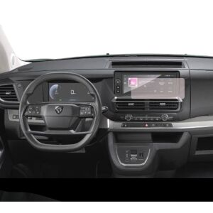 Folie de protecție mată Duragon instalată pe ecranul de navigație Peugeot e-Traveller 2024+ - Electronica auto