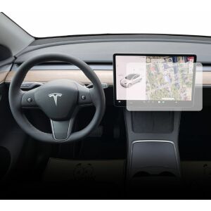 Matowa folia ochronna Duragon do ekranu nawigacji Tesla Model Y, antyodblaskowa, odporna na odciski palców - Radio samochodowe
