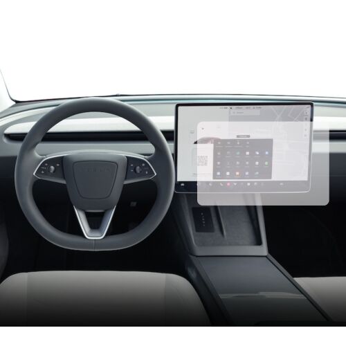 Navigationsschutzfolie, Duragon, Tesla Model X 2023+,, für das Navigationsdisplay, matt, Installationskit