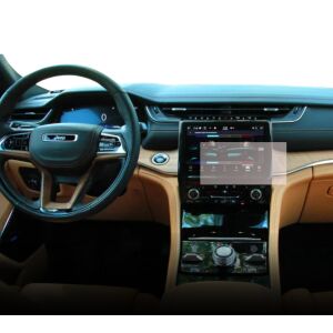 Folie de protecție mată Duragon instalată pe ecranul de navigație Jeep Grand Cherokee L 2020+ - Electronica auto