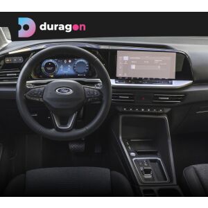 Protecție ecran navigație Duragon instalată pe bordul Ford Tourneo Courier 2024+ - Accesorii electronice auto