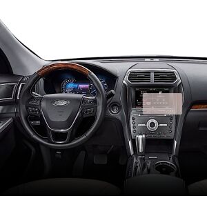 Folie de protecție Duragon pentru ecranul de navigație Ford Explorer 2015-2019 instalată în mașină - Accesorii electronice auto