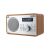 Radio cyfrowe Vivax DW-2 DAB z drewnianym korpusem, FM, DAB+, Bluetooth, zegarem, wyświetlaczem LED, 30 stacjami zaprogramowanymi