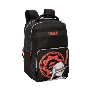 One Piece Comix Anime Rucksack, schwarz mit roten und weißen Details, mit einem Charakter aus dem Anime - Rucksäcke