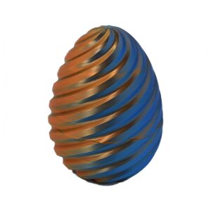 Фигурка Sani, Дракон в спираловидно яйце 90 x 120 mm, Син, Жълт, Златен 124912188 - Фигура