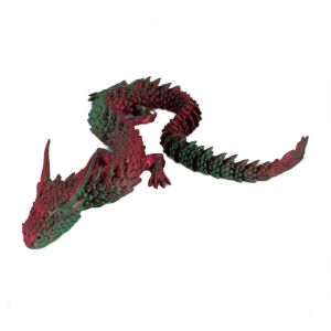 Фигурка Sani, Дракон в спираловидно яйце 90 x 120 mm, Сребро, Зелено, Червено 124912327 - Фигура