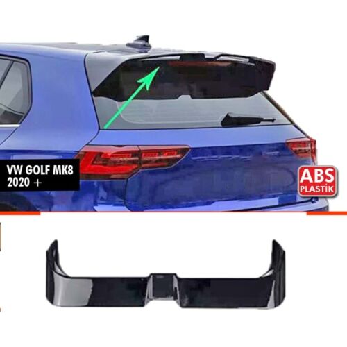 VW Golf MK8 2020+ hátsó spoiler, fekete fényes, ABS műanyag - Légterelő