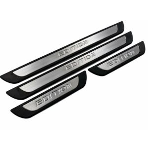 Set 4 protectii praguri din aluminiu compatibil cu DACIA LOGAN 2005-2013, S-Dizayn EDITION Line 124915973 - Protecții pentru marginile ușilor auto