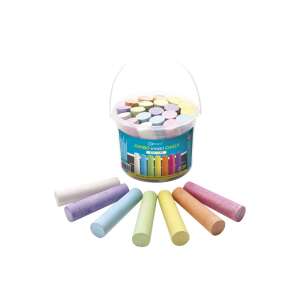 Asphalt chalk bucket 20 pieces connect, 7 colours