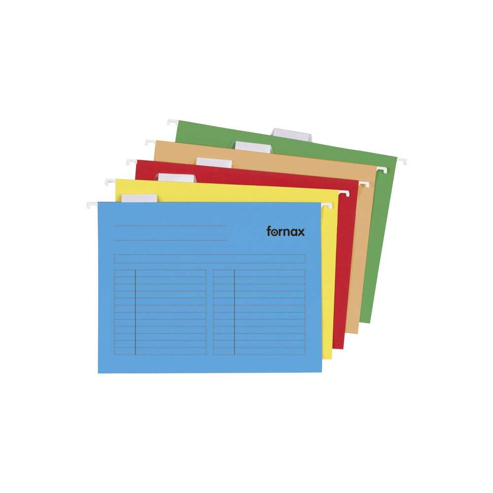 Függőmappa a4, karton oldalzárt fornax 33-v natúr