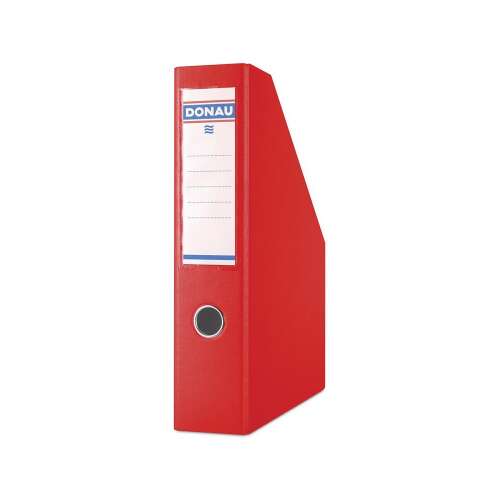Red Donau magazine file, 7.5 cm, PP cover, for A4 documents