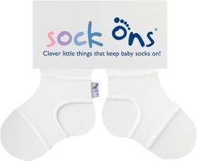 KIKKO SOCK ONS Zoknitartó Classic, fehér (0-6h)