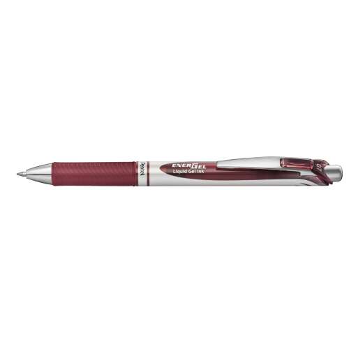 Guľôčkové gélové pero 0,7 mm, pentel energel bl77-bgx, farba písania bordová