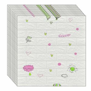 Tapetă autoadezivă 3D NEXTLY din cărămidă, 10 bucăți, 5,3 mp, 70x77 cm, design modern, multicolor, cod 57 - Nonbrand Panele & Autocolante de perete