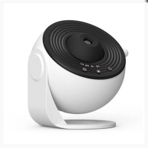 Galaxie-Projektor, Nachtlicht, Sternenprojektor, DQY02, weiß und schwarz, 360-Grad-Drehung, Timer, 12 austauschbare Scheiben, 3M Projektionsabstand, 135 Quadratfuß Projektionsfläche - Nachtlicht, Projektoren