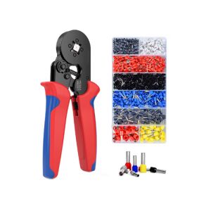Zestaw narzędzi do zaciskania przewodów z zaciskami, HSC8-6-4A, 1200 szt. - Szczypce