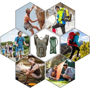 Plecak z systemem nawadniającym do roweru górskiego z bukłakiem survivalowym o pojemności 3 l 125028871 - Plecak turystyczny