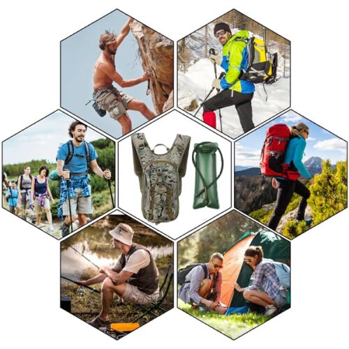 Plecak z systemem nawadniającym do roweru górskiego z bukłakiem survivalowym o pojemności 3 l 125028871