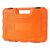 Zárt narancssárga hordtáska ütvecsavarozó dugókulcskészlethez