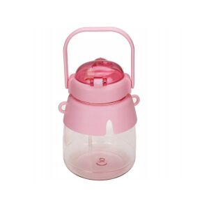 Sticla de apa gradinita scoala cu sfoara de paie pentru copii 1l 125029948 - Pahare cu paie