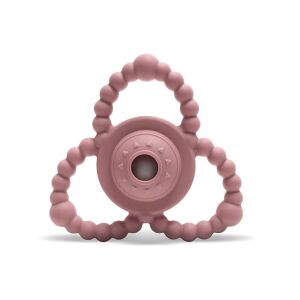 Lorelli Természetes szilikon csörgő-rágóka - Deep Pink 125030625 - Rágóka