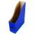 Blue cardboard file holder with pull-out hole, 8cm, bluering® brand